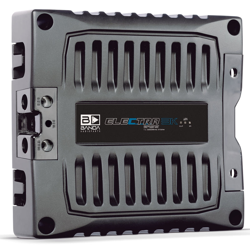 Banda 3000 Watt 1-Ohm Monoblock ELECTRA Line Aluminum Brazilian Bass Amplifier