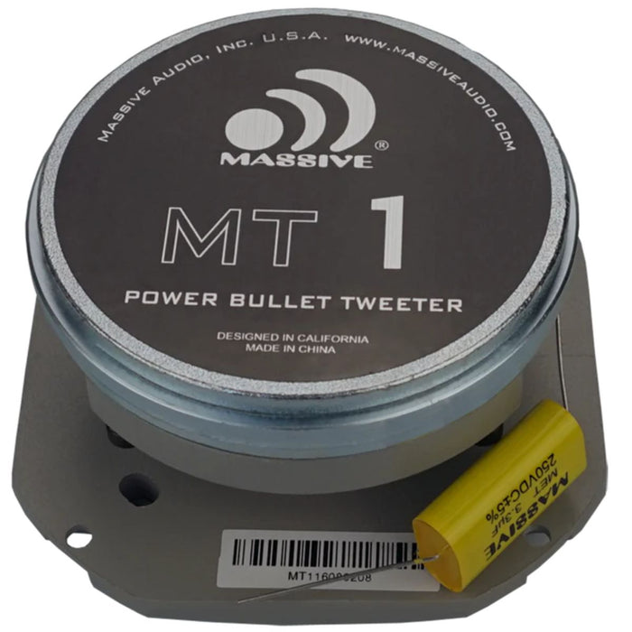 3.5" 60W RMS 4 Ohm Neo Bullet Tweeter High Powered Compression Driver MT1V2