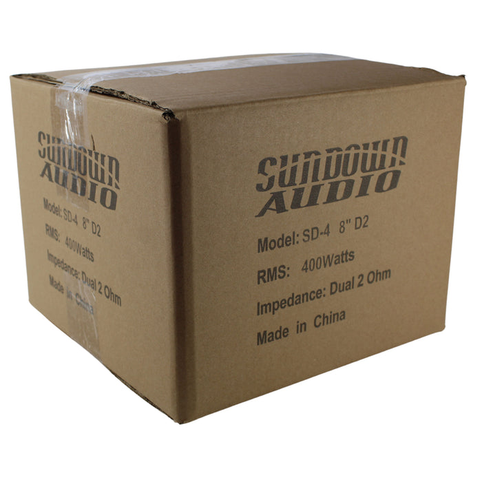 Sundown Audio 8" 400 Watt RMS Dual 2-Ohm SD-Series Neo Subwoofer SD4-8-D2