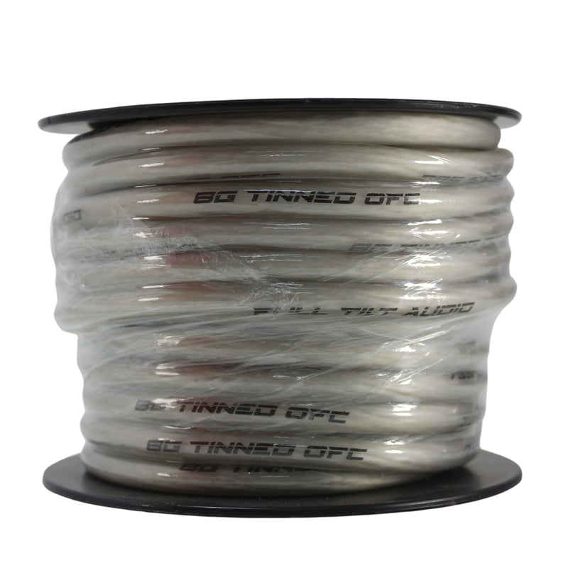 Full Tilt Audio 8 Gauge Tinned OFC Power/Ground Wire Clear Lot Cut By The Foot