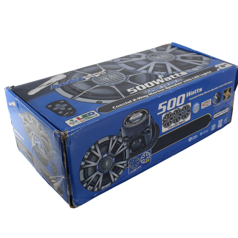 6 " 125W 2-Way Coaxial Marine Speaker w/ LED Pair APMP-T625LD(6.5 Inch) OPEN BOX