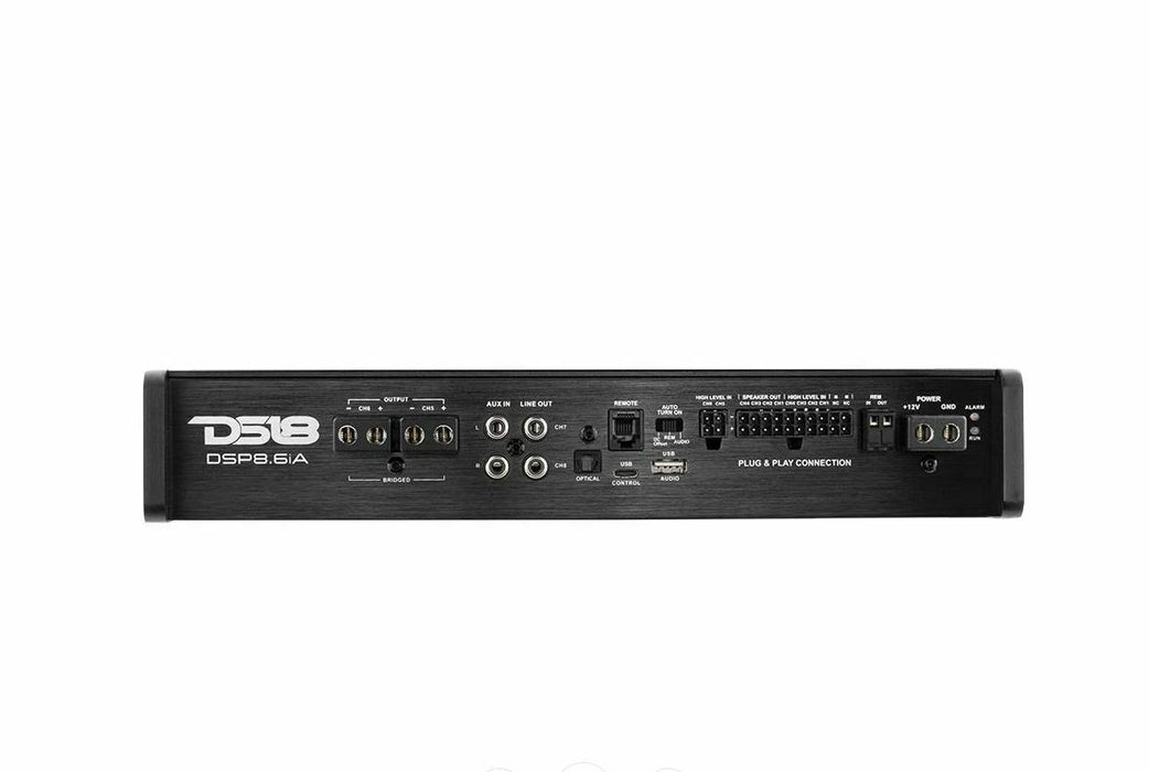 DS18 DSP8.6iA 6 Channel Amplifier w/ 8-Channel Digital Sound Processor