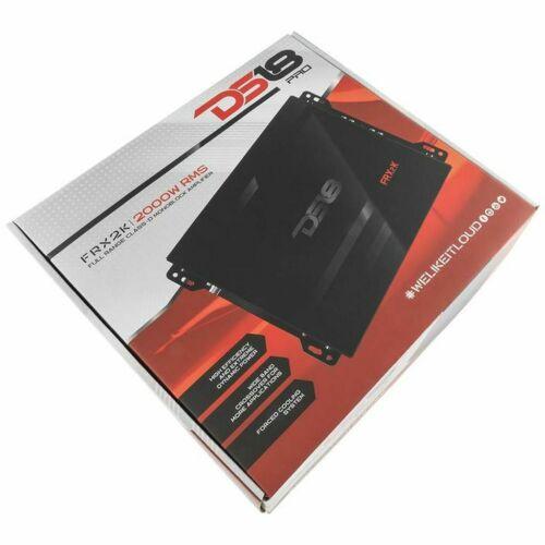 DS18 Full Range Monoblock Amplifier Class D 2000W RMS 1 Ohm /w Bass Knob FRX2K - Big Jeff Online Inc