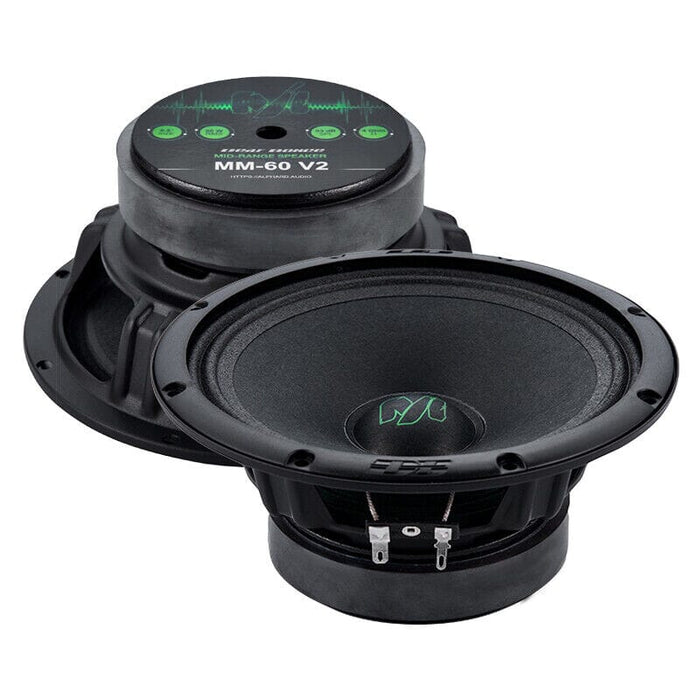 Pair of Deaf Bonce 6.5 Midrange Speakers 180W 4 Ohm w/ 1" Black Tweeters 100W