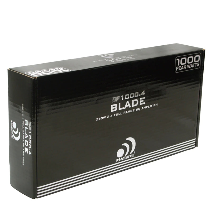 Massive Car Audio 6.5 Loud Speakers 1200W 8 Ohm With 4 Ch 2 Ohm Amplifier