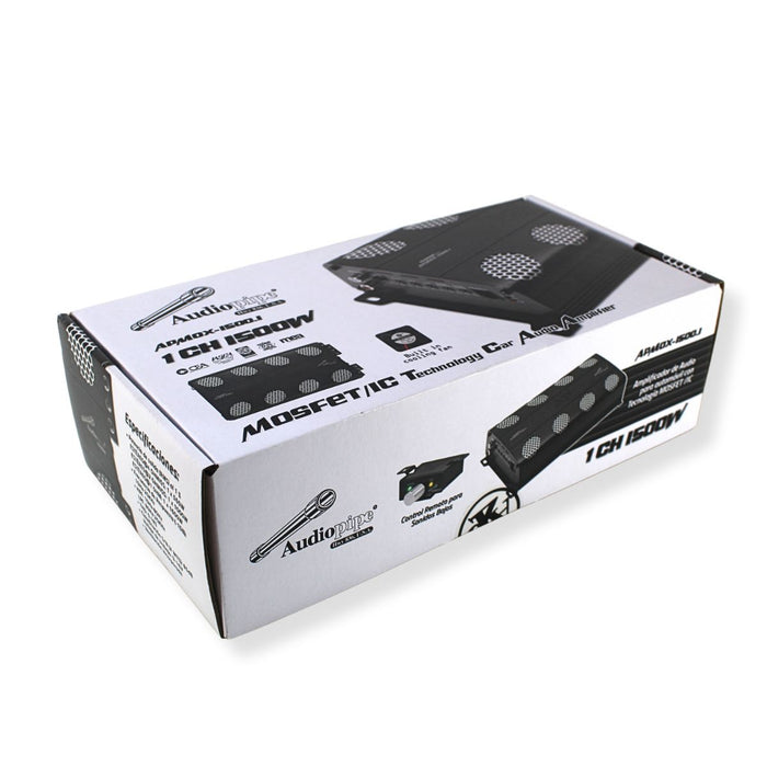 1500 Watt Full Range Class D Monoblock Car Audio Amplifier APMOX APMOX-1500.1