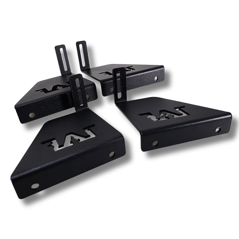 LAF Flipped Amp Racks | Heavy Duty 10-Gauge Steel Amplifier Flip Mounts Set of 4