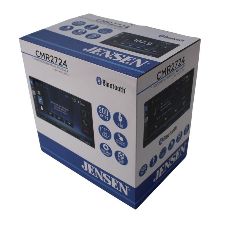 7" Touchscreen Bluetooth Receiver w/Push-to-Talk Voice Assist & Media Playback