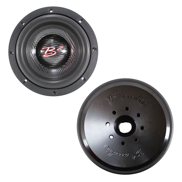 RAMPAGE Series 8" Dual 1-Ohm 2" Voice Coil 1000 Watt RMS Subwoofer - OPEN BOX