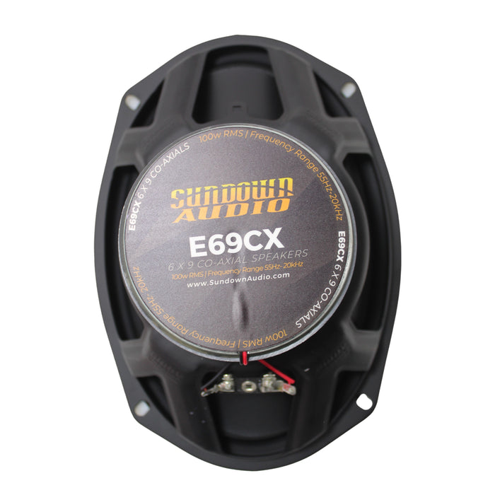 Sundown Car Audio E-Series 6x9" 200W Peak 4 Ohm 2-Way Coaxial Speakers E-69CX