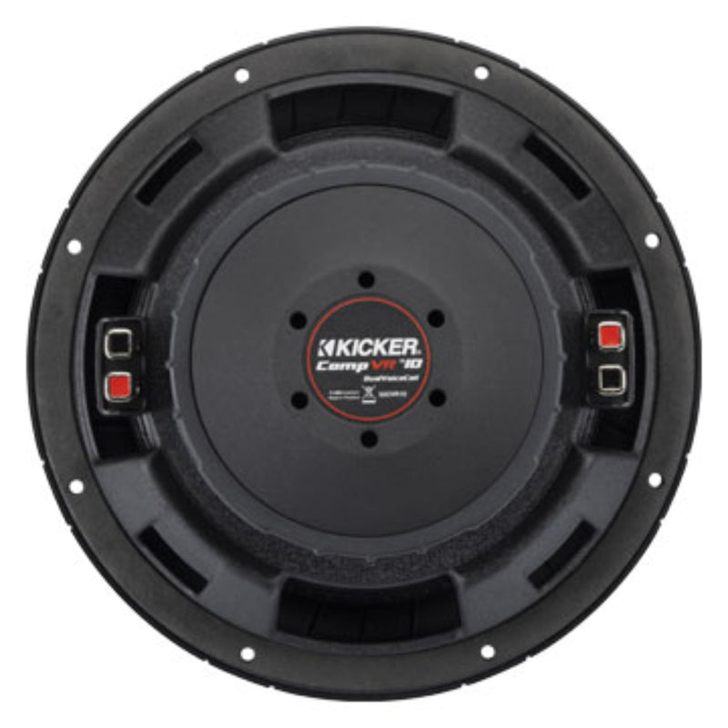 Kicker CompVR Series 10" Dual 4 Ohm voice Coil Car Subwoofer 750W Peak 52CVR104