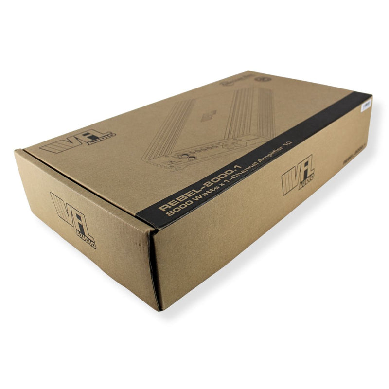 American Bass 8000 Watt 1-Ohm Monoblock Class D Digital Amplifier REBEL-8000.1