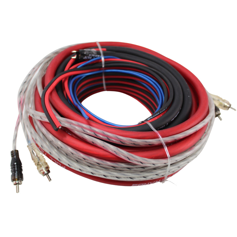 Full Tilt 4 Gauge AWG Red/Black Amplifier/Amp Wire Kit