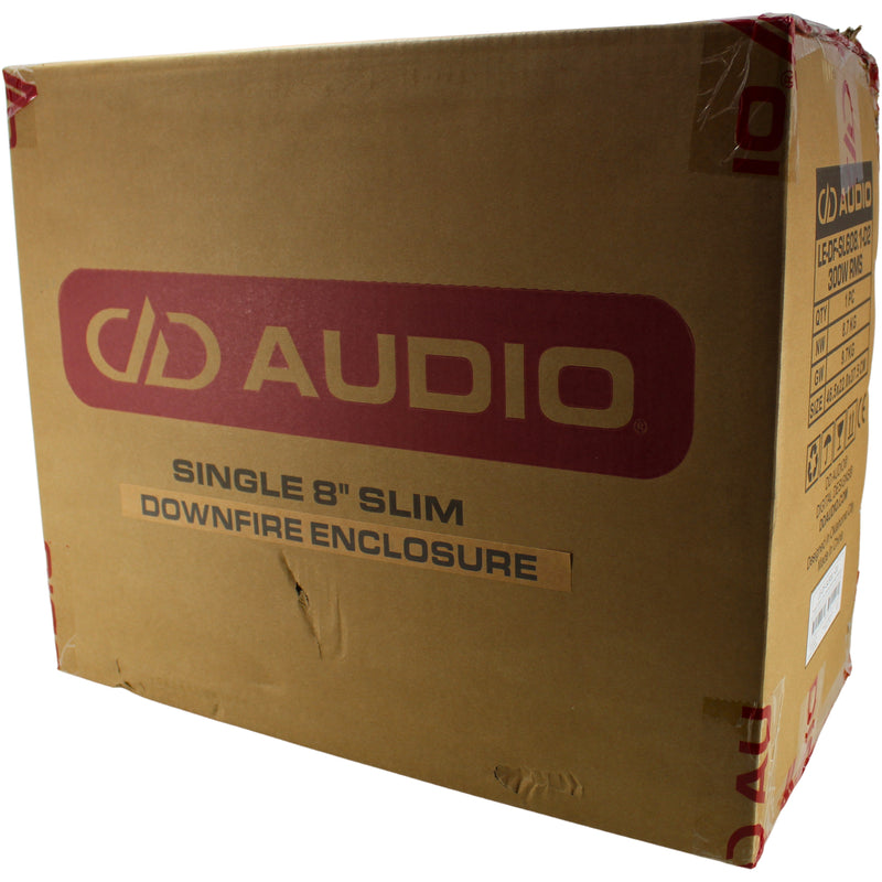 DD Audio SL600 Series 8 300W RMS S2-Ohm Slim Down Firing Ported Enclosure