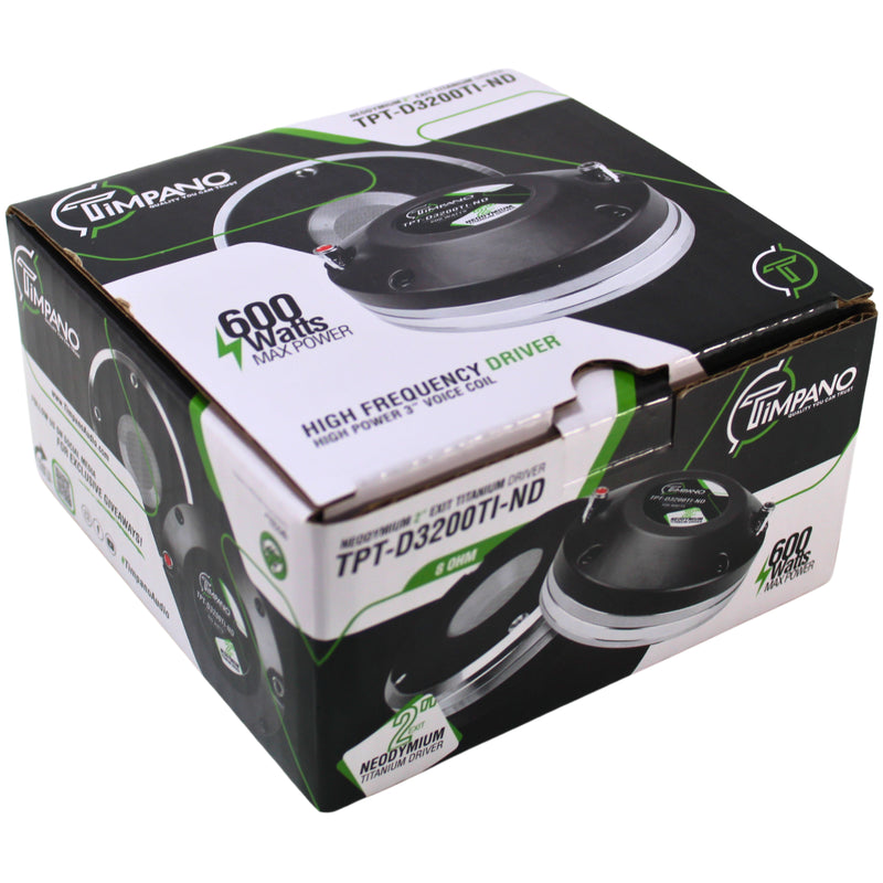 3 Inch 200W RMS 8-Ohms Neodymium Titanium Compression Driver w/ 3" Voice Coil