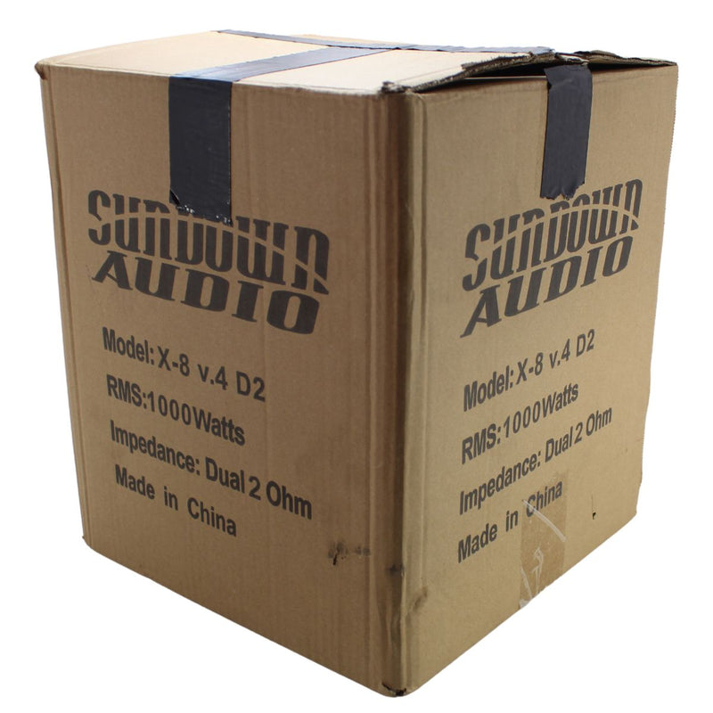 Sundown Audio X Series V.4 8" 1250W RMS Dual 2-Ohm Subwoofer X-8 V.4 D2