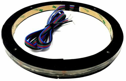 1x Universal LED RGB Speaker Light Spacer Rings 6" DS18 LRING6