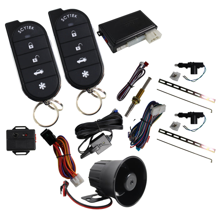 A4 5 Button Remote Engine Start, Keyless Entry, Security System w/ 2 Remotes