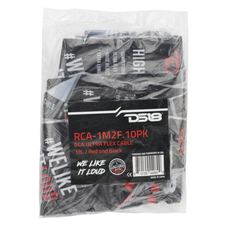 DS18 Level 1 RCA 100% Copper OFC Y Adapter 1 Male 2 Female (10 pack)