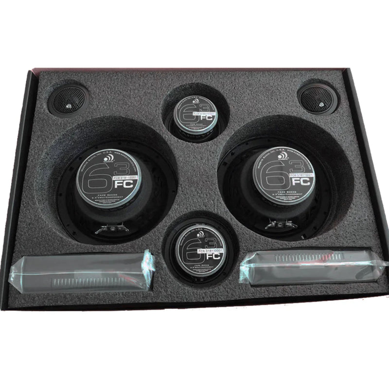 Massive Audio 6.5" 4-Ohm 150 Watts RMS High Quality 3-Way Component Speaker Kit
