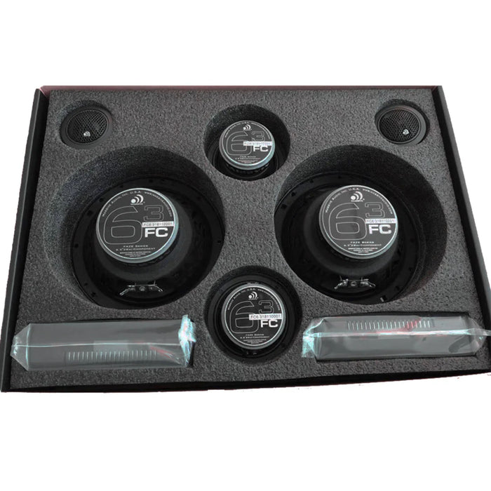 Massive Audio 6.5" 4-Ohm 150 Watts RMS High Quality 3-Way Component Speaker Kit