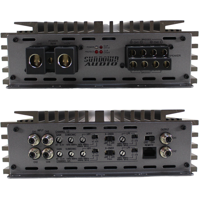 Sundown Audio SALT Series 2000 Watt Full Range 2-Ohm 4-Channel Amplifier