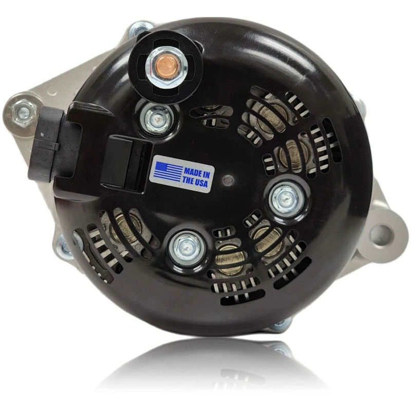 Mechman 400 Amp High Output Alternator CS144 Cast Case Custom Fit Gloss Black