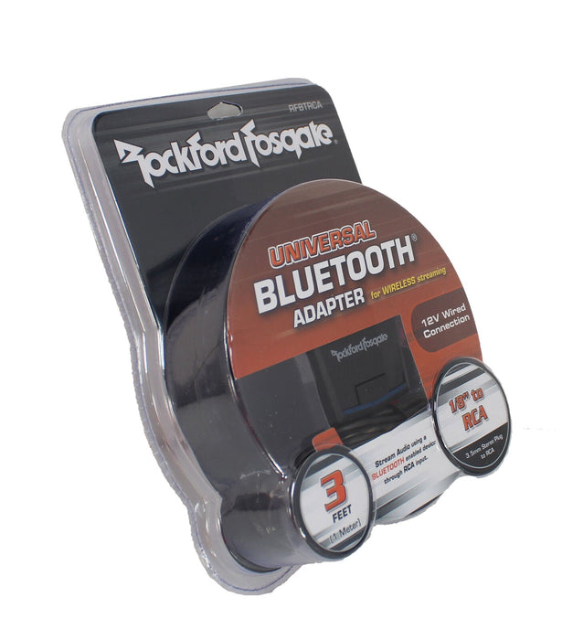 Rockford Fosgate Bluetooth Receiver to RCA Adapter for Wireless Streaming