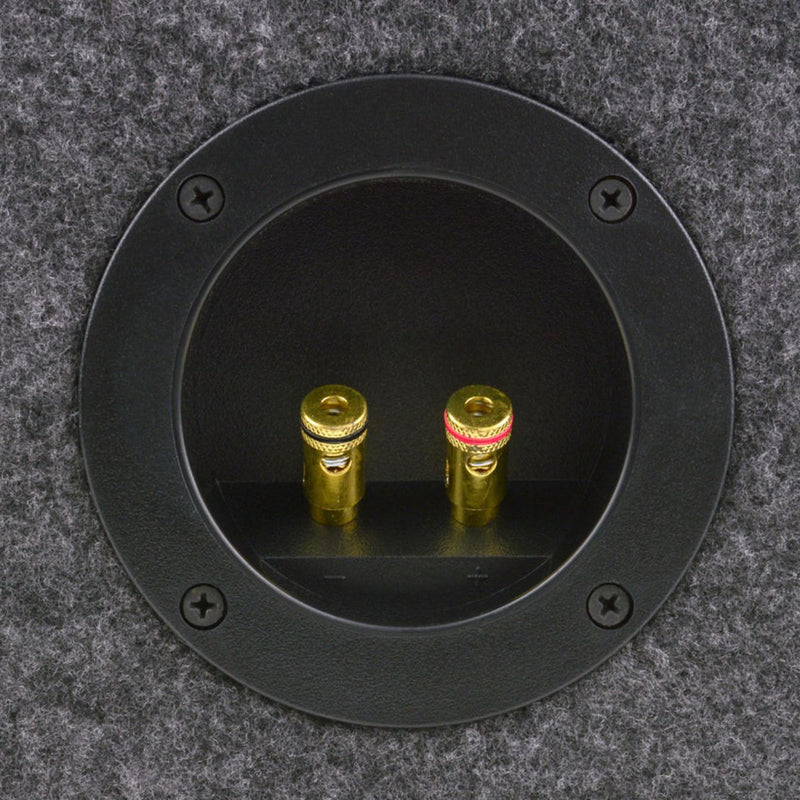 Single 10 Vented Carpeted Subwoofer Box Made w/ Heavy-Duty MDF Construction