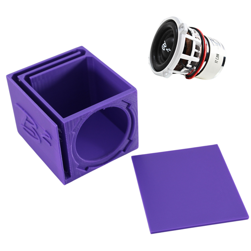 Single Ported Subwoofer Box Enclosure w/ 1x B2 Audio Rampage RC2 2" Subwoofer