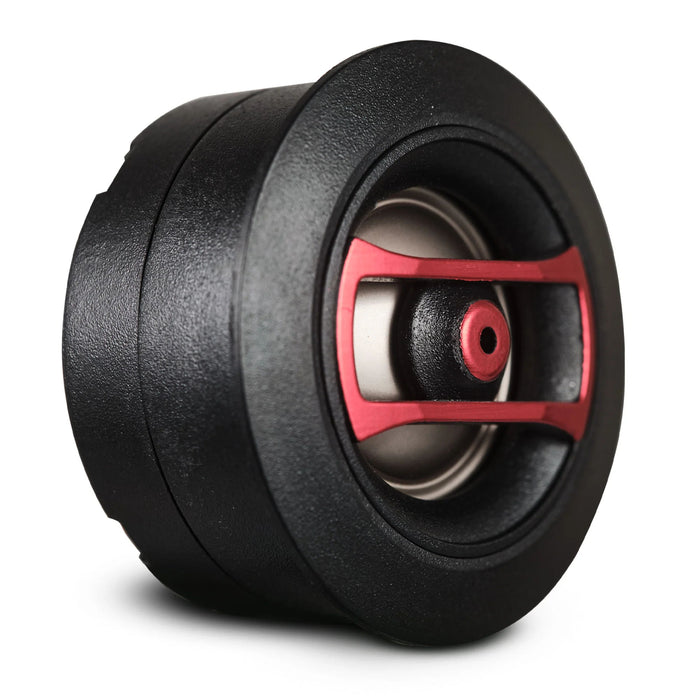 Pair of Black and Red 1.3" 4-Ohm 30 Watt RMS Neo Multi-Mount Dome Tweeters SQT1