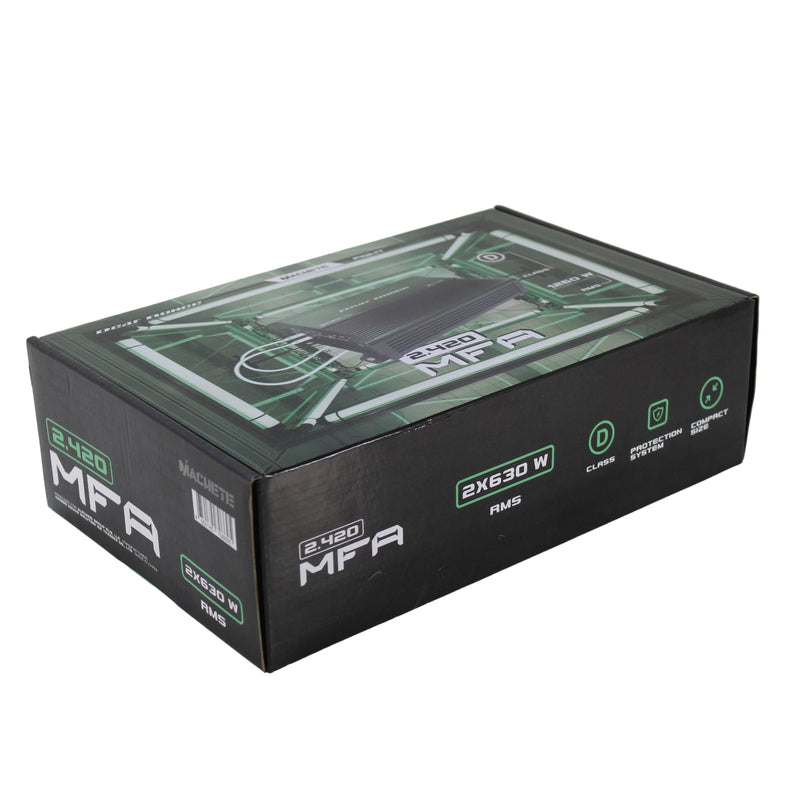 Deaf Bonce 2 Channel 1260 W RMS 4 Ohm Class D Machete Fight Amplifier MFA-2.420