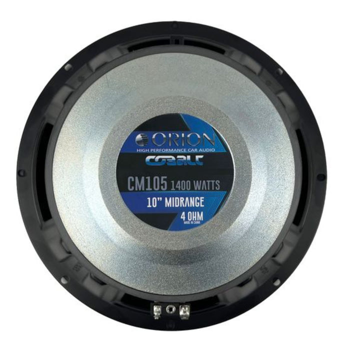 10" 350 Watt RMS 4-Ohm Midrange Pro Car Audio Speaker ORION Cobalt Series