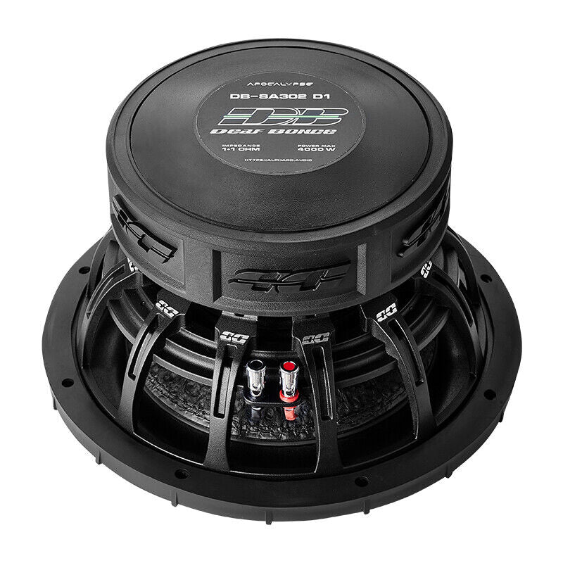 Deaf Bonce Apocalypse 12" Dual Voice Coil 1 ohm 4000W Max Subwoofer SA302-D1