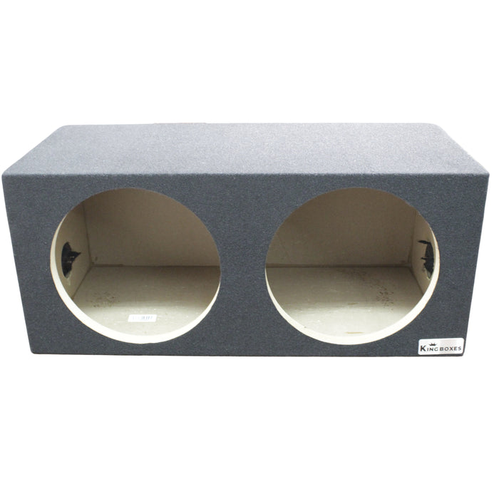 King Boxes 12" Dual Sealed Carpeted Universal Subwoofer Box D12S