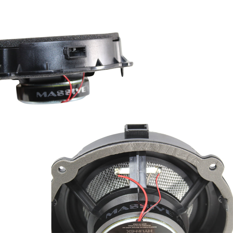 Hyundai Car Audio 6.5" OEM Drop-in, 80 Watts RMS Coaxial Speakers Kit