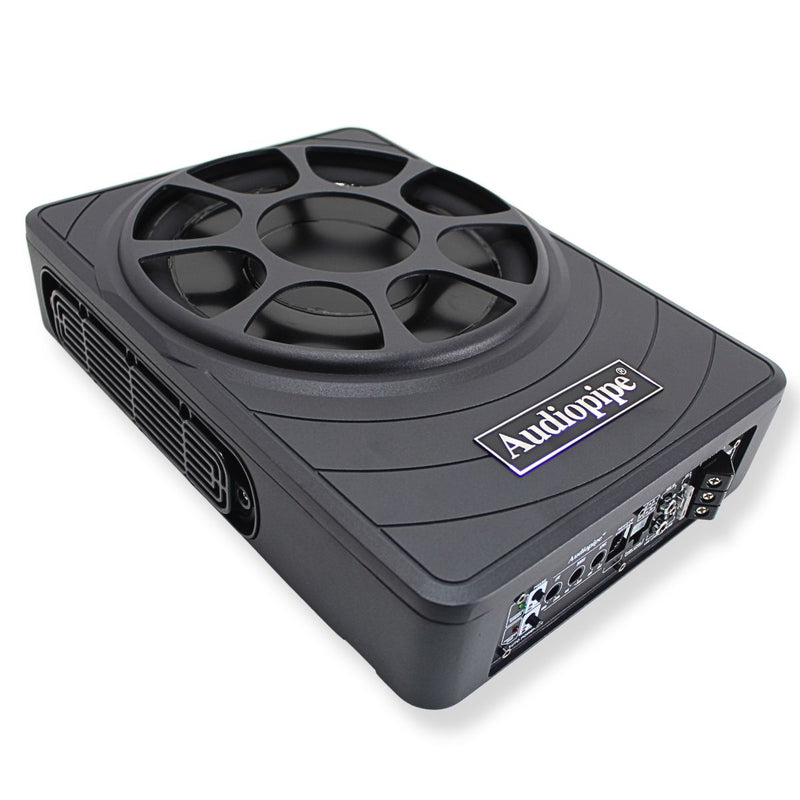 Audiopipe 10" Low Profile Amplified Subwoofer 250W RMS w/ Bass Knob APLP-1030
