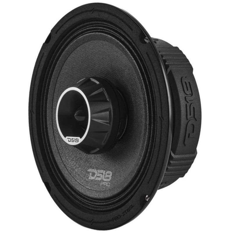 6.5" 200W RMS 4-Ohm Slim Coaxial Midrange Speaker w/ Tweeter DS18 PRO-ZT