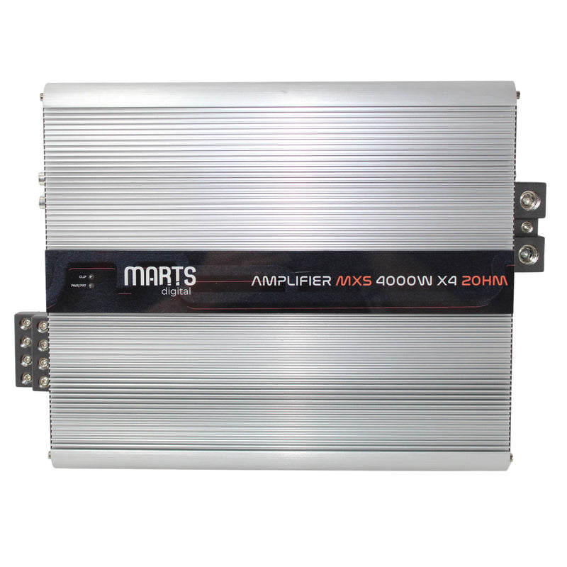 Marts Digital 4 Ch Amplifier Full Range Class D Compact 4000w 2 ohm MXS-4000x4-2