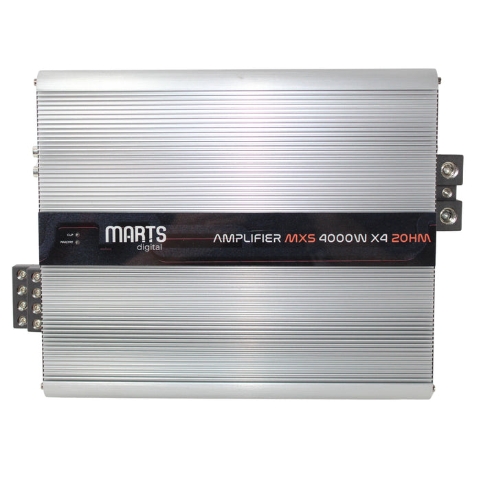 Marts Digital 4 Ch Amplifier Full Range Class D Compact 4000w 2 ohm MXS-4000x4-2