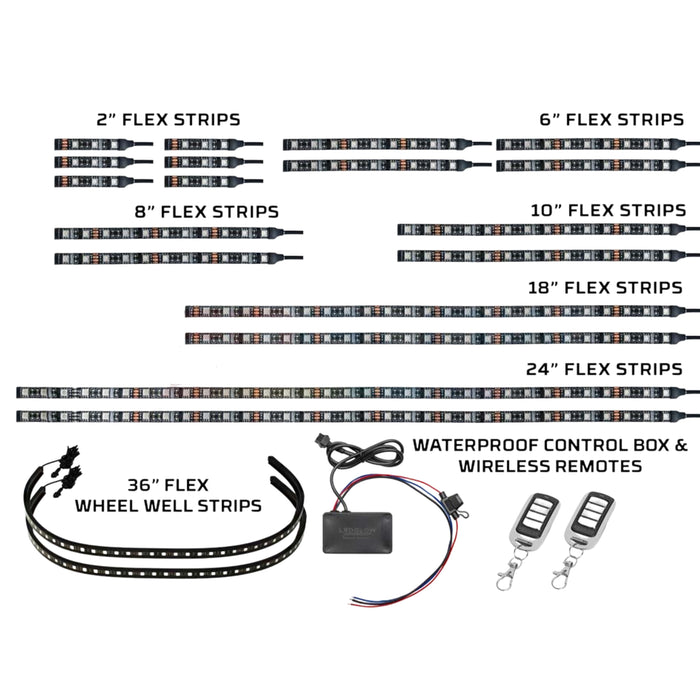 LEDGlow LiteTrike III Advanced Million Color LED Light Kit Off Road Design