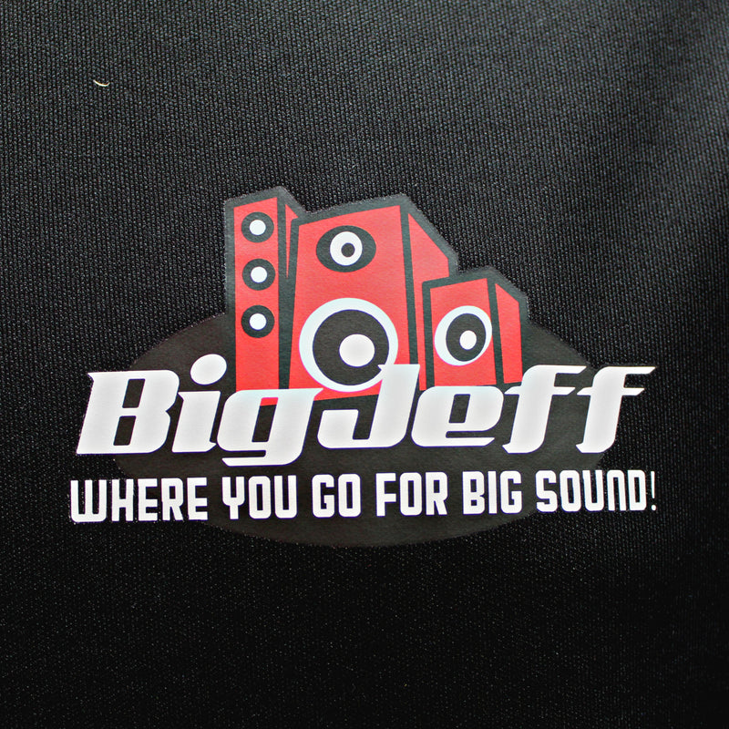 Official Big Jeff Audio Mr. Hair Tricks Black 100% Polyester Full Color Shirt