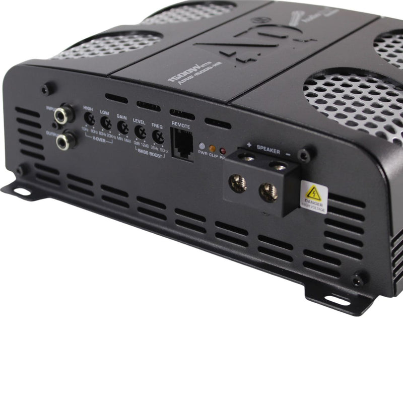 15" 500 Watt RMS Pro Car Audio Subwoofer Combo w/APHF 1500 Watt Mono Amplifier