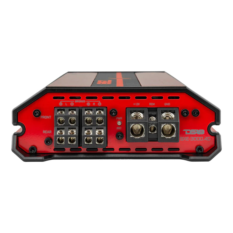 DS18 Car Audio Full Range 4 Channel 3000W Amplifier Class D Red SXE-3000.4D-RD