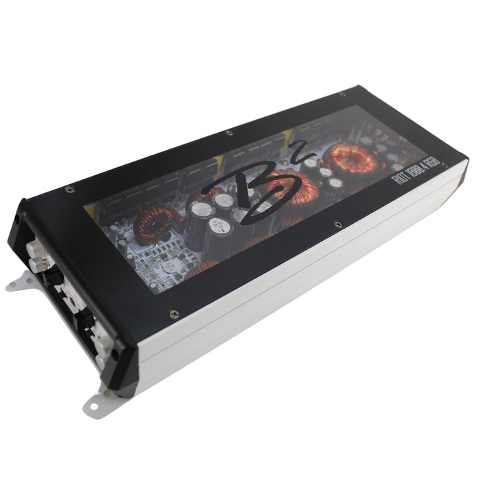 B2 Audio RIOT 1800W 2-Ohm Class D 4-Channel Amplifier w/ RGB LED Illumination