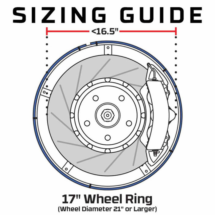 LEDGlow 4pc 17" LED Wheel Ring Add-On Lighting Kit For Wireless Underbody Kits