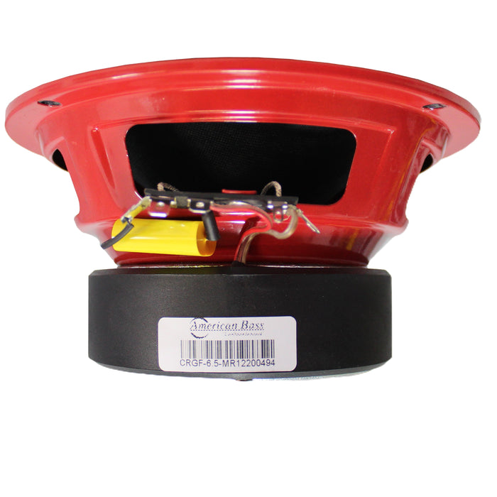 American Bass 6.5" Coaxial Full Range Speaker Hybrid 240-Watt 4 Ohm RED GF-6.5