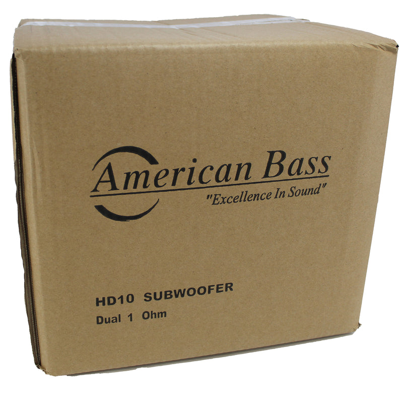 American Bass Car Audio 10 Subwoofer HD Series 4000 Watt Dual 1 Ohm HD-10-D1