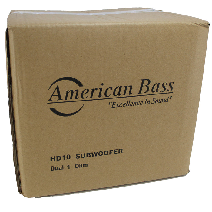 American Bass Car Audio 10 Subwoofer HD Series 4000 Watt Dual 1 Ohm HD-10-D1