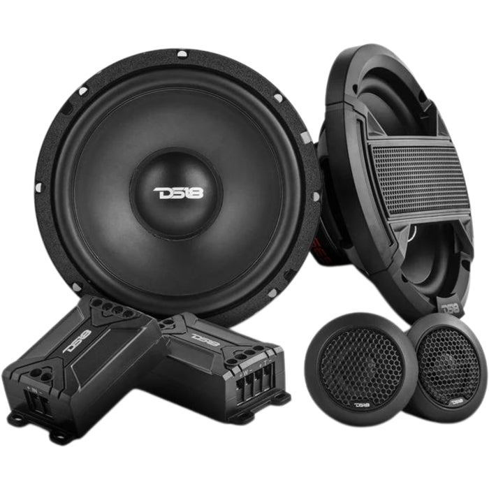 6.5" 65W RMS 4-Ohm 2-Way Component Speaker Set DS18 SELECT Series / DS-S65C